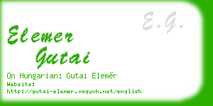 elemer gutai business card